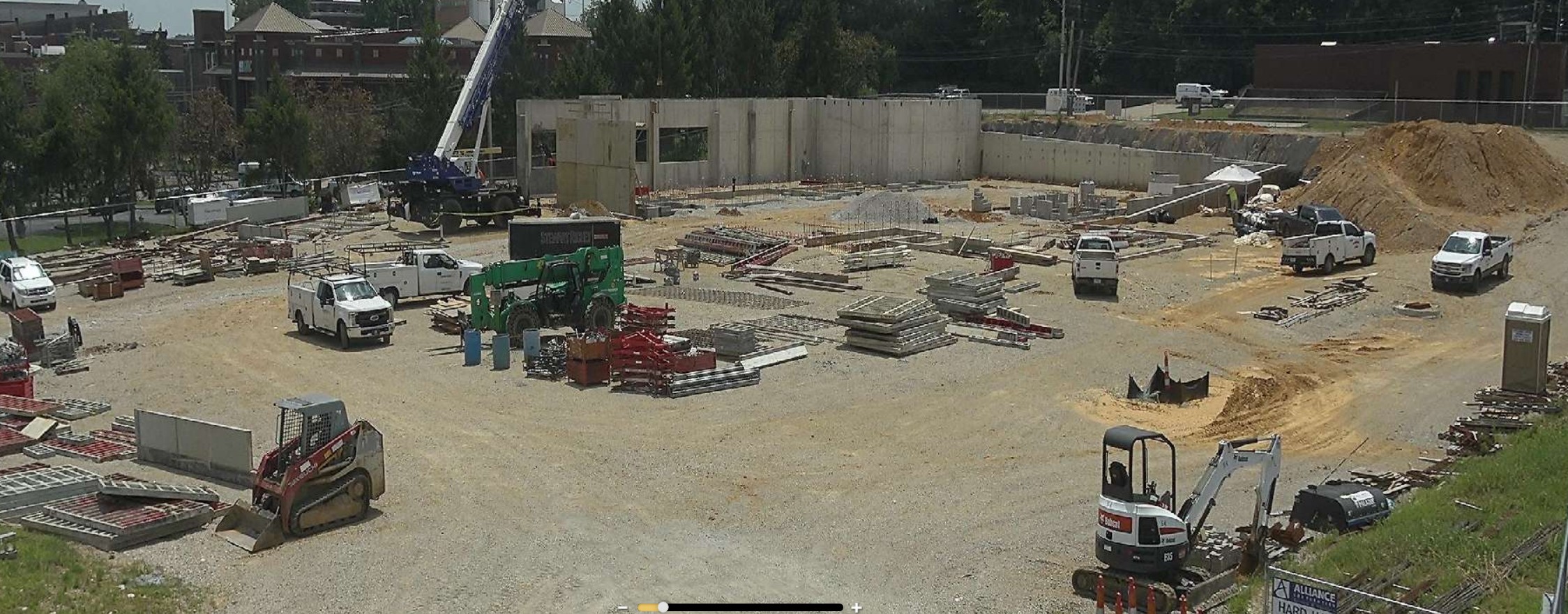 Construciton site of the courthouse. 