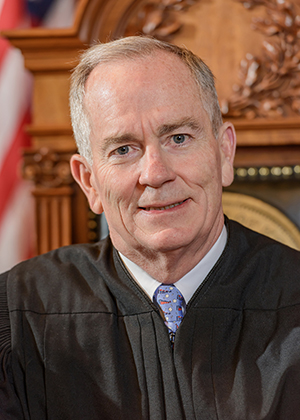 Official portrait of Chief Justice Laurence G. VanMeter. 