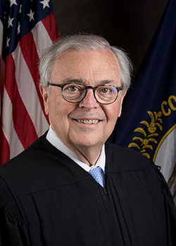 Official portrait of Chief Justice John D. Minton. 